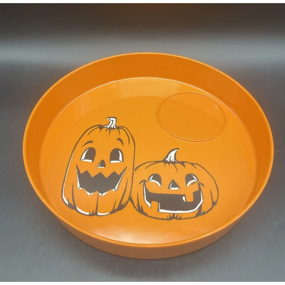 Target 2011 Halloween Jack-O-Lantern Melamine Chip & Dip Bowl 12.5